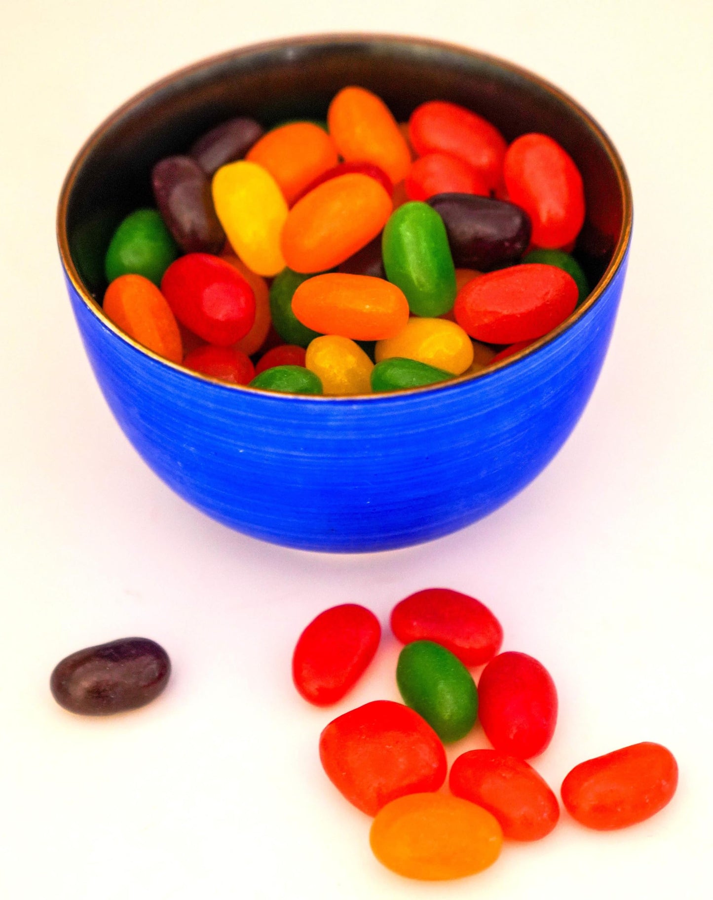 Jumbo Extra Large Fresh Chewy Fruit Flavored Jelly Beans - 1.5 Lbs Fresh Bulk Assortment Of Cherry Lemon Lime Grape Orange Straw