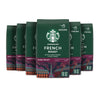 Starbucks Ground Coffee, Dark Roast Coffee, French Roast, 100% Arabica, 6 Bags (18 Oz Each)