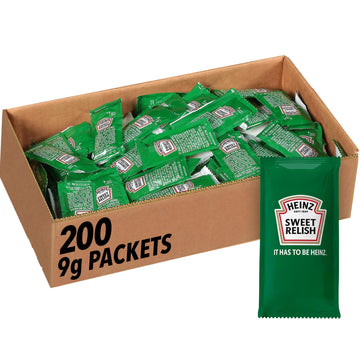 Heinz Relish Single Serve Packet (0.3 Oz Packets, Pack Of 200)