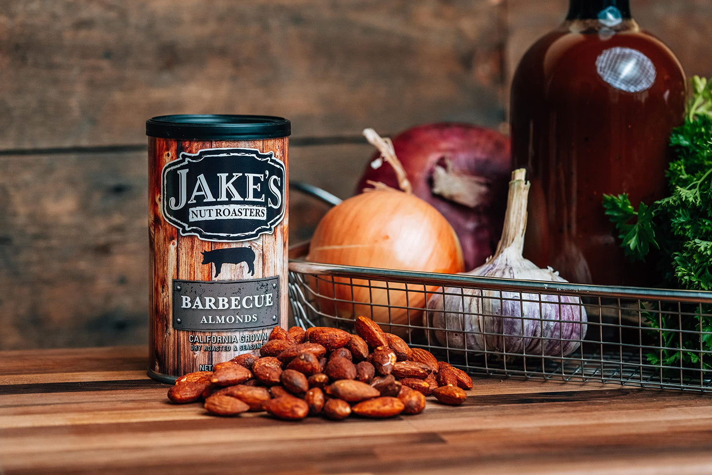 Jakes Nut Roasters Sweet & Salty Mixed Pack Almonds, 4 Flavors, 7 Ounce (Pack of 4)