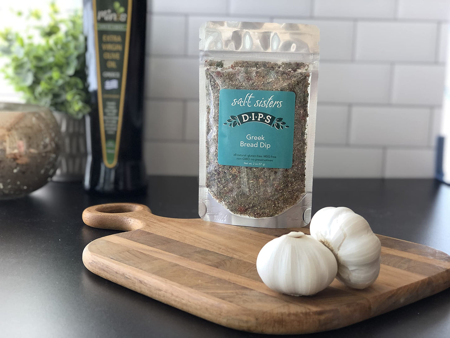 s.a.l.t sisters Greek Bread Dip - Value Size Bold Italian Herb & Spice Blend for Extra Virgin Olive Oil Dipping - Versatile Use