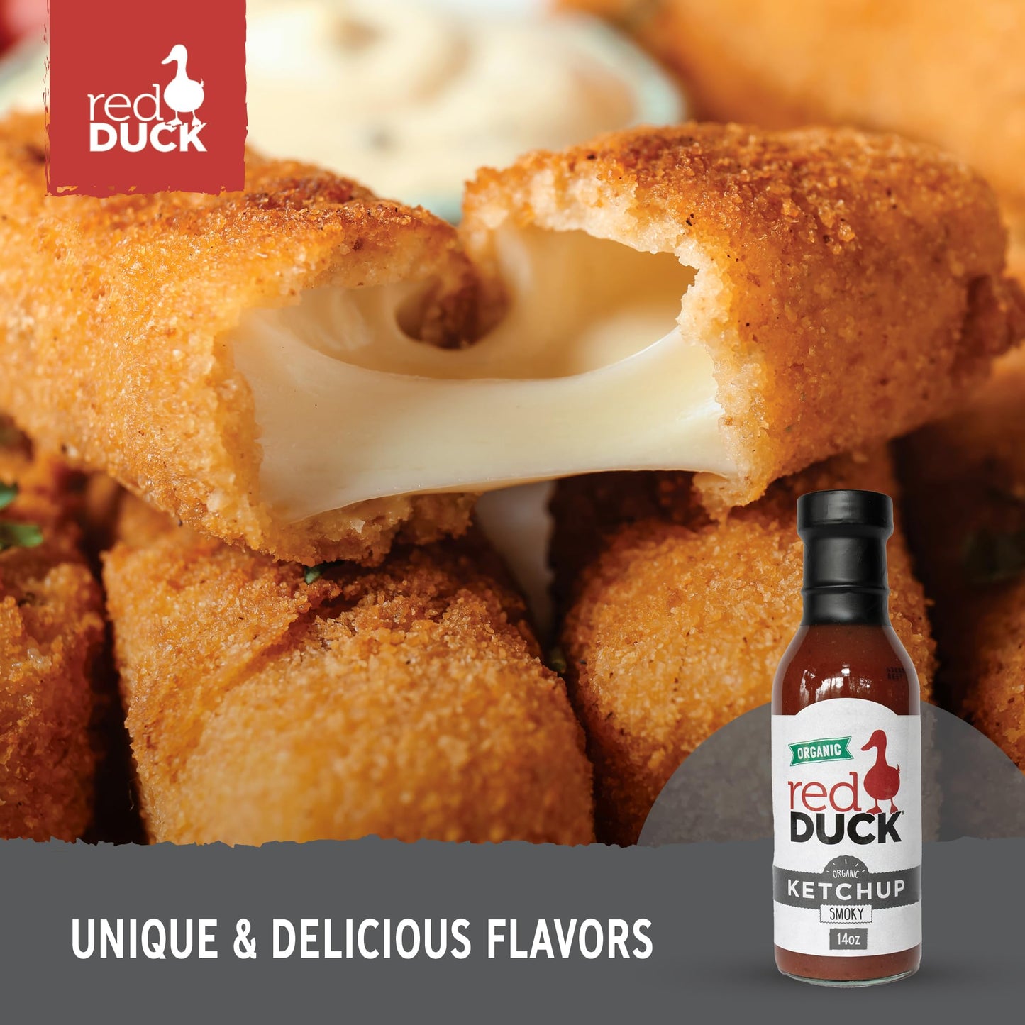 Red Duck Smoky Organic Ketchup, Vegan, All Natural, 14 oz, Model 95A