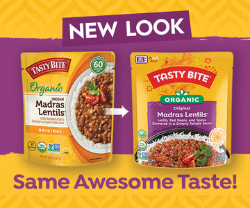 Tasty Bite Organic Madras Lentils, 10 Oz Pack of 6, Ready to Eat Vegetarian Microwavable Entree