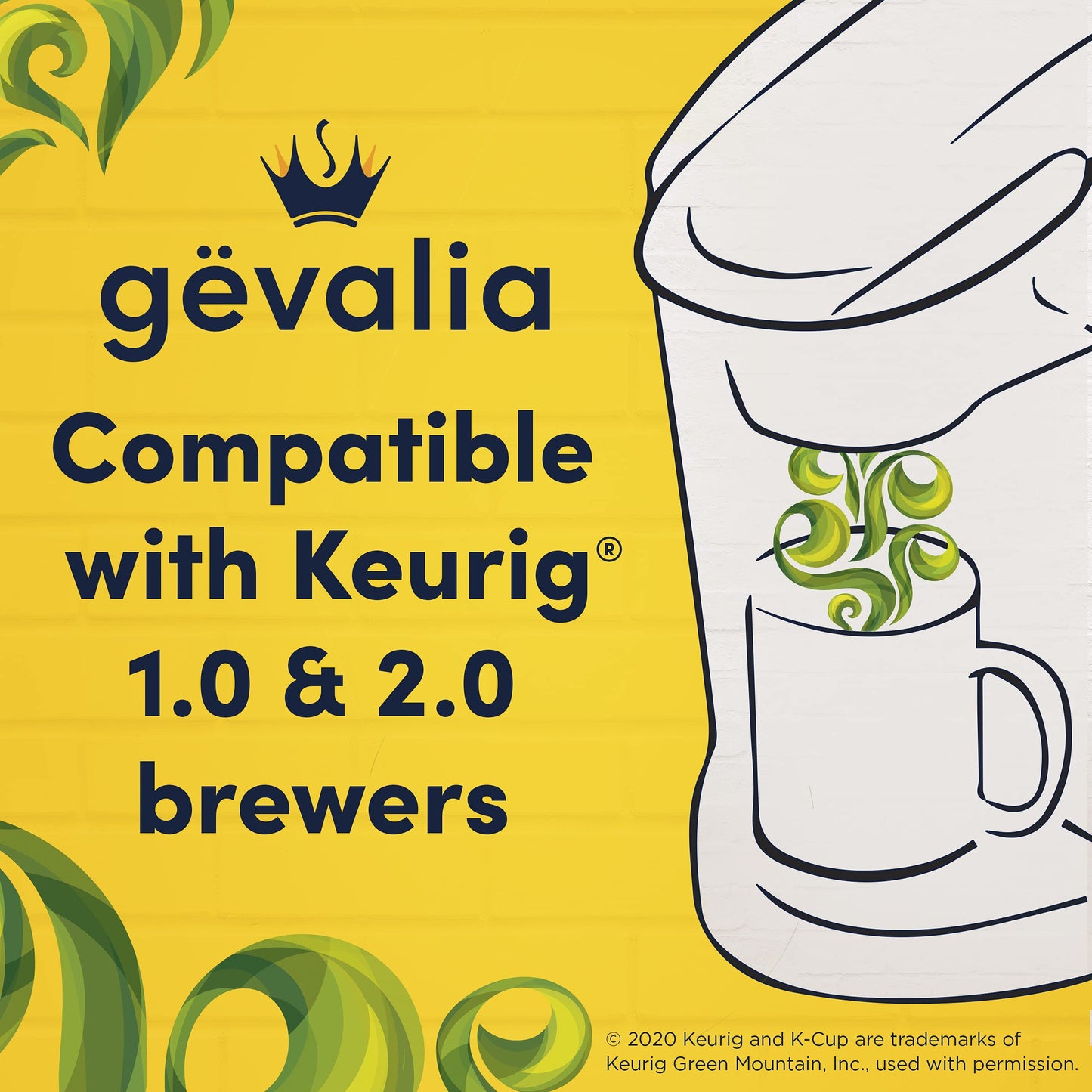 Gevalia Colombia Medium Roast 100% Arabica Keurig K-Cup Coffee Pods (12 Ct Box)
