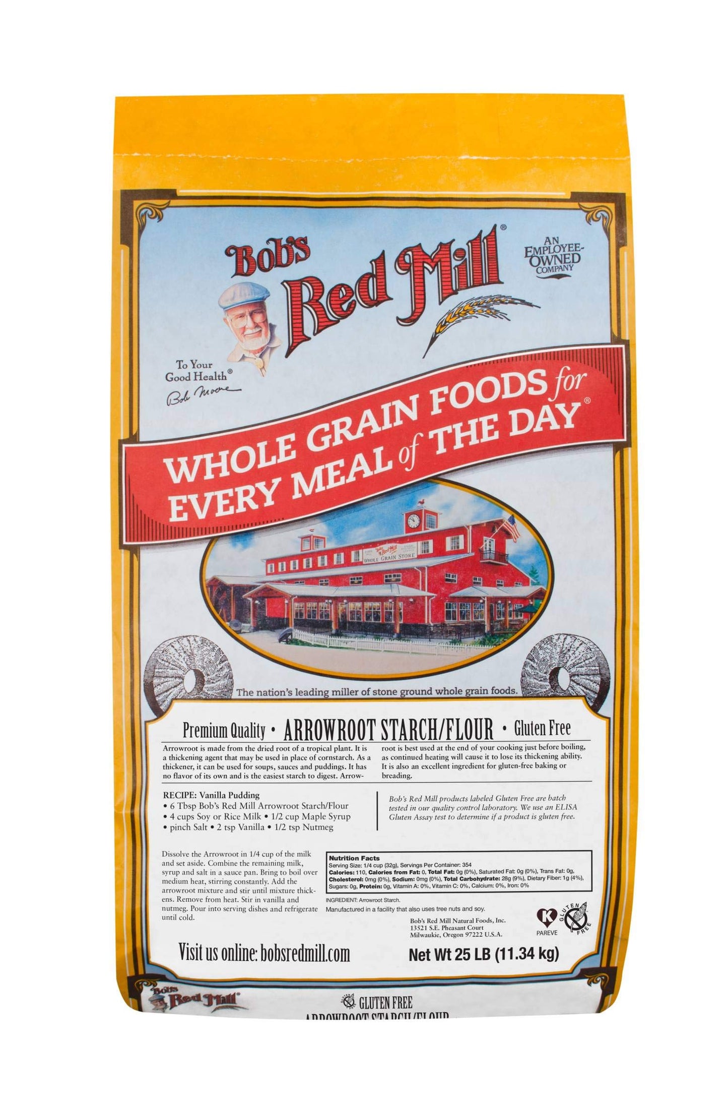 Bobs Red Mill Arrowroot Starch/Flour, 400 Ounce, Pack of 1
