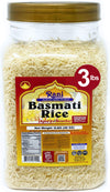 Rani Platinum White Basmati Rice Extra Long Aged 48oz (3lbs) 1.36kg PET Jar ~ All Natural | Gluten Friendly | Vegan | Indian Ori
