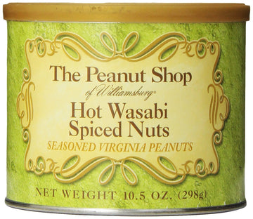 The Peanut Shop Of Williamsburg Wasabi Spiced Peanuts, 10.5 Ounce