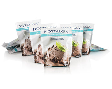Nostalgia Icp825Choc8Pk Premium Chocolate Ice Cream Mix, 8 (8-Ounce) Packs, Makes 16 Quarts Total