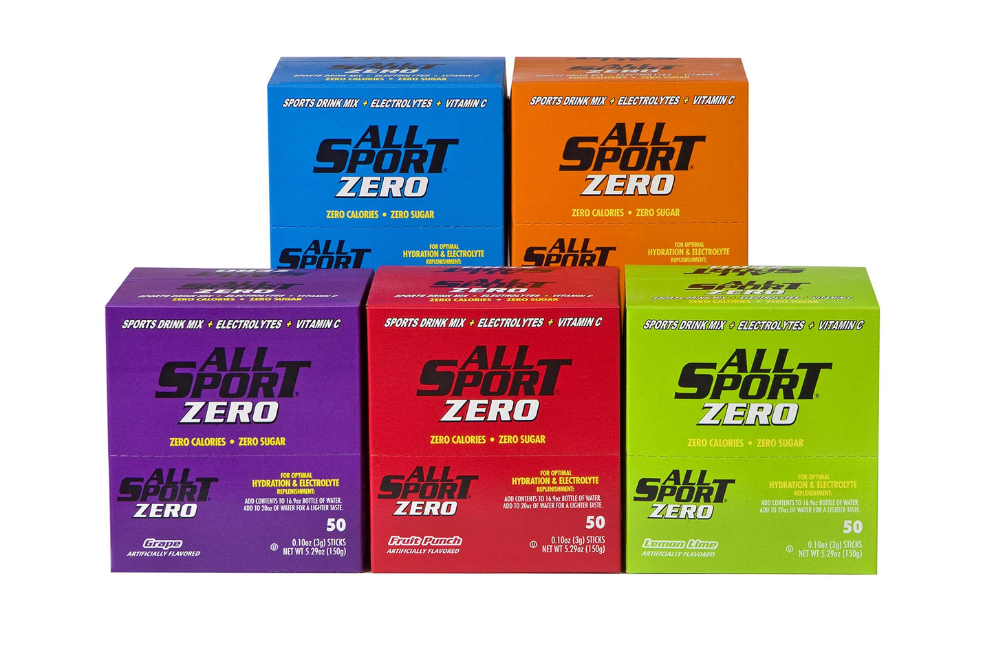 All Sport Hydration Sticks | Sugar Free Electrolyte Drink Mix | Variety Pack | 52.91 Ounce (500 Count) | Orange