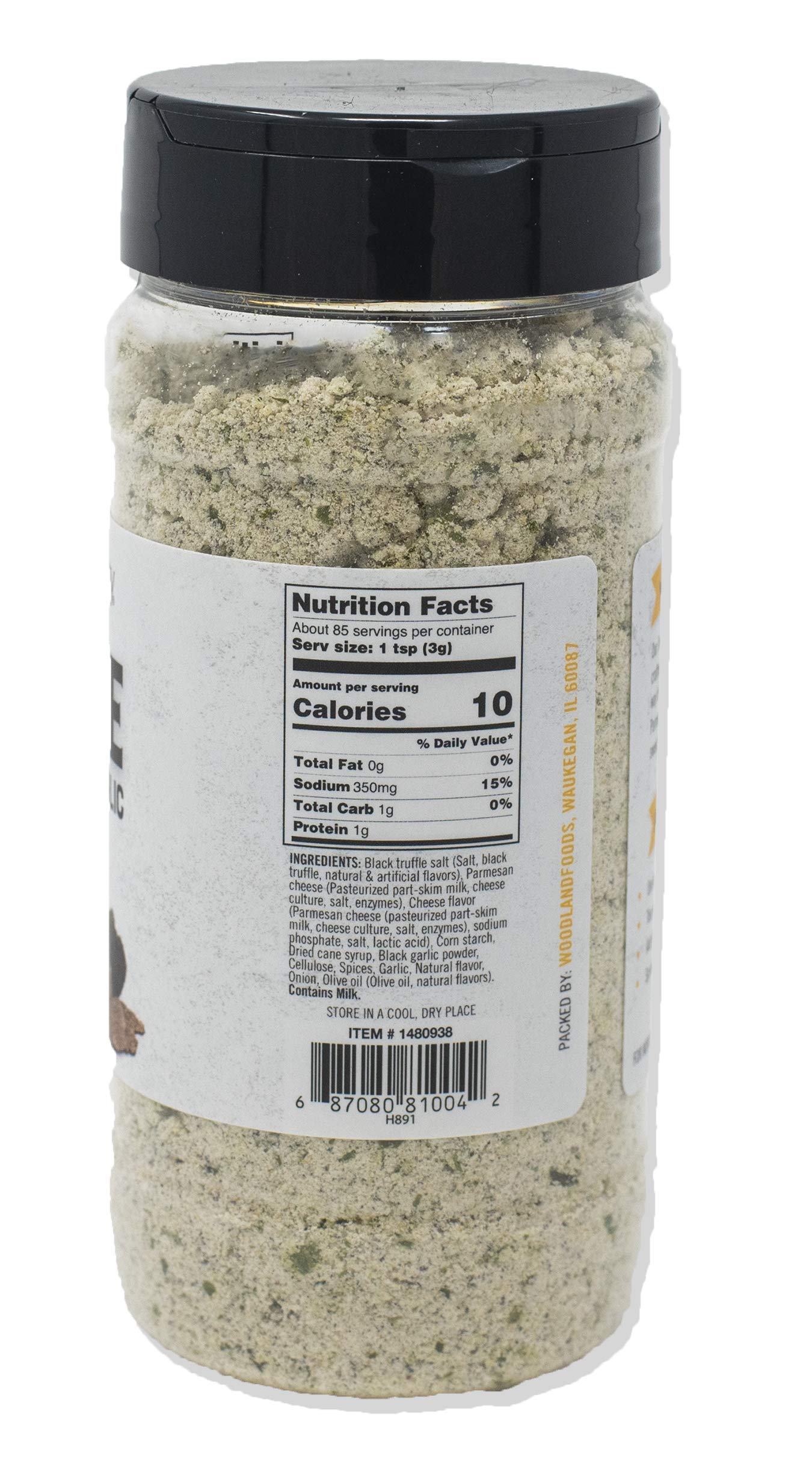 Epicurean Specialty Truffle Seasoning with Parmesan & Black Garlic, 9 Ounce - Gourmet Flavor Enhancer for Culinary Delights