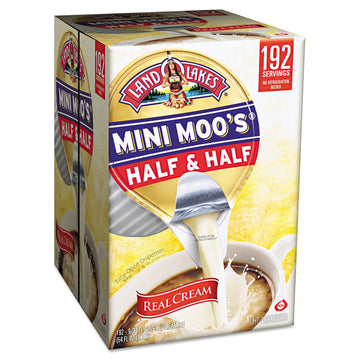 Land O'Lakes 827976 Mini Moo's Half & Half, .3 oz, 192/Carton