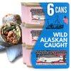 American Tuna Sushi-Grade Wild Alaskan Pink Salmon, Skinless & Boneless, 6 oz Cans, Pack of 6, MSC Certified, Sustainably Caught