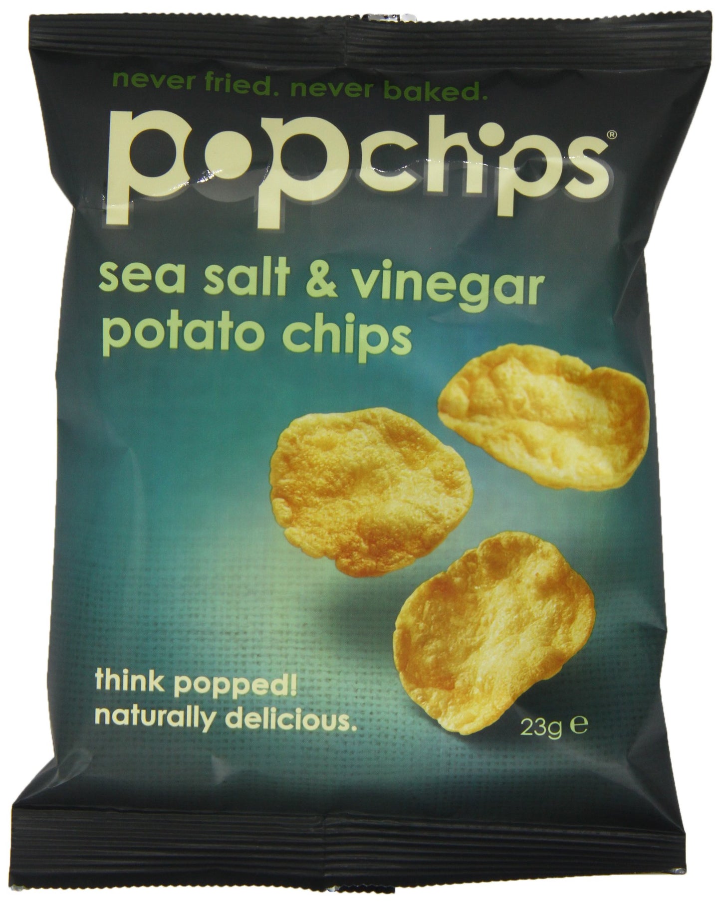 Popchips Sea Salt And Vinegar Potato Chips 23 G (Pack Of 24)
