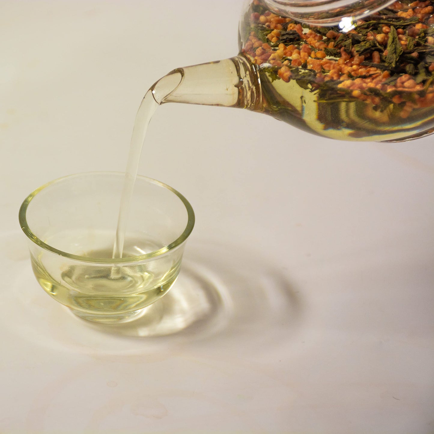 Tian Hu Shan Genmaicha Green Tea with Roasted Rice, Low Caffeine, 8 Ounce Loose Leaf