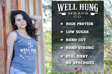 Well Hung Meats Cracked Pepper Beef Jerky One Pound Resealable Craft Jerky Bag (16oz)