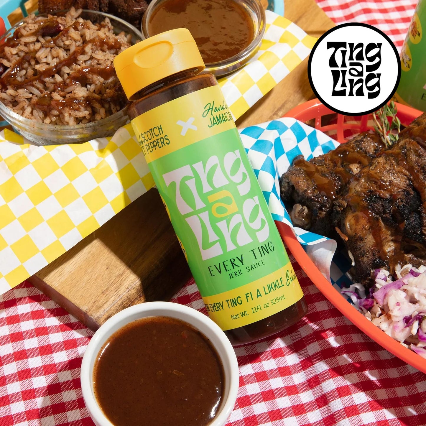 Every Ting Jerk Ting A Ling Jerk Sauce | Jamaican Scotch Bonnet Pepper Sauce with Spices | jerk seasoning jamaican style Sweet &