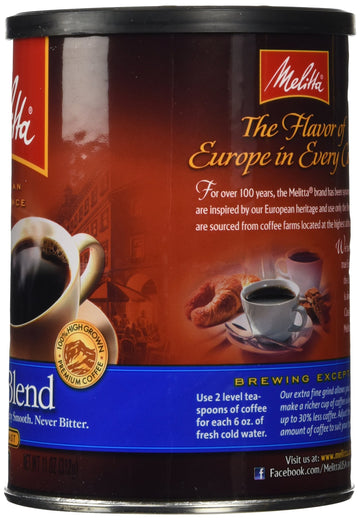 Melitta Classic Blend Medium Roast Ground Coffee, 11-Ounce (Pack Of 4)
