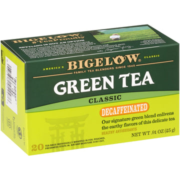 Bigelow Classic Green Tea Decaffeinated, 20 Ct