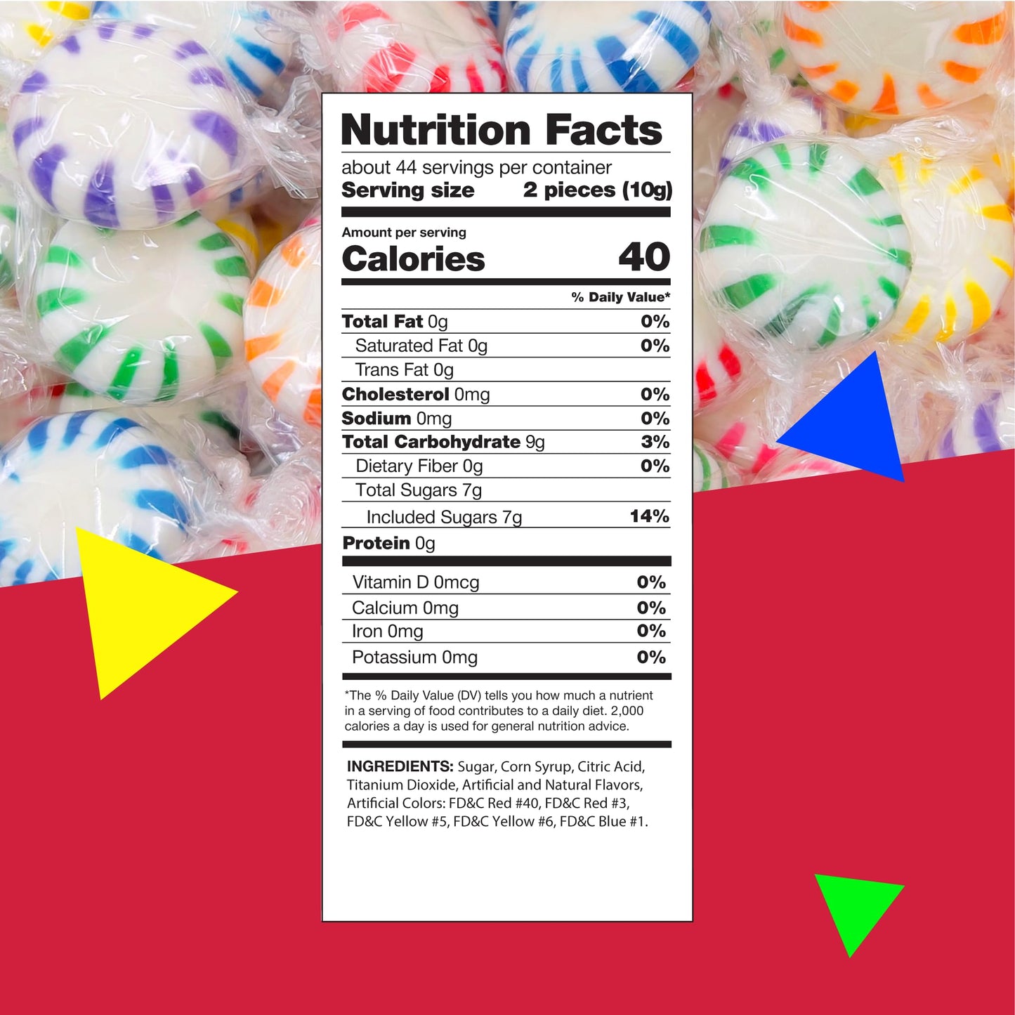 Fruit Starlights Hard Candy Assortment | 1 Pound Bag - Approx. 85 Count | Individually Wrapped Hard Candy | Assorted Flavors | S