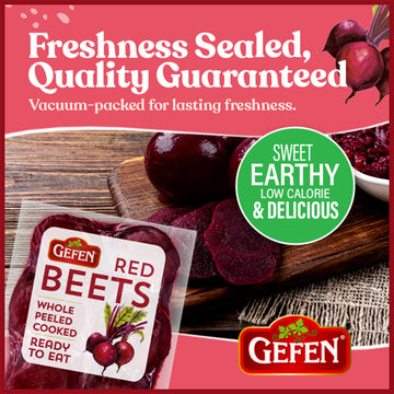 Gefen Red Beets, Whole, Peeled, Cooked & Ready To Eat, 1.1 Lb (3 Pack)