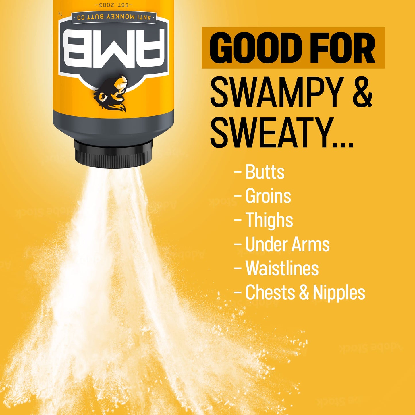 Anti Monkey Butt Body Powder For Women And Men, Anti Chafing And Anti Itch Foot Powder With Calamine, Talc Free Hypoallergenic F