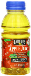 Langers 100% Juice, Apple, 10 Ounce (Pack Of 12)