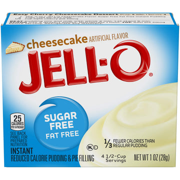Jell-O Cheesecake Sugar Free Pudding & Pie Filling Pack Of 5