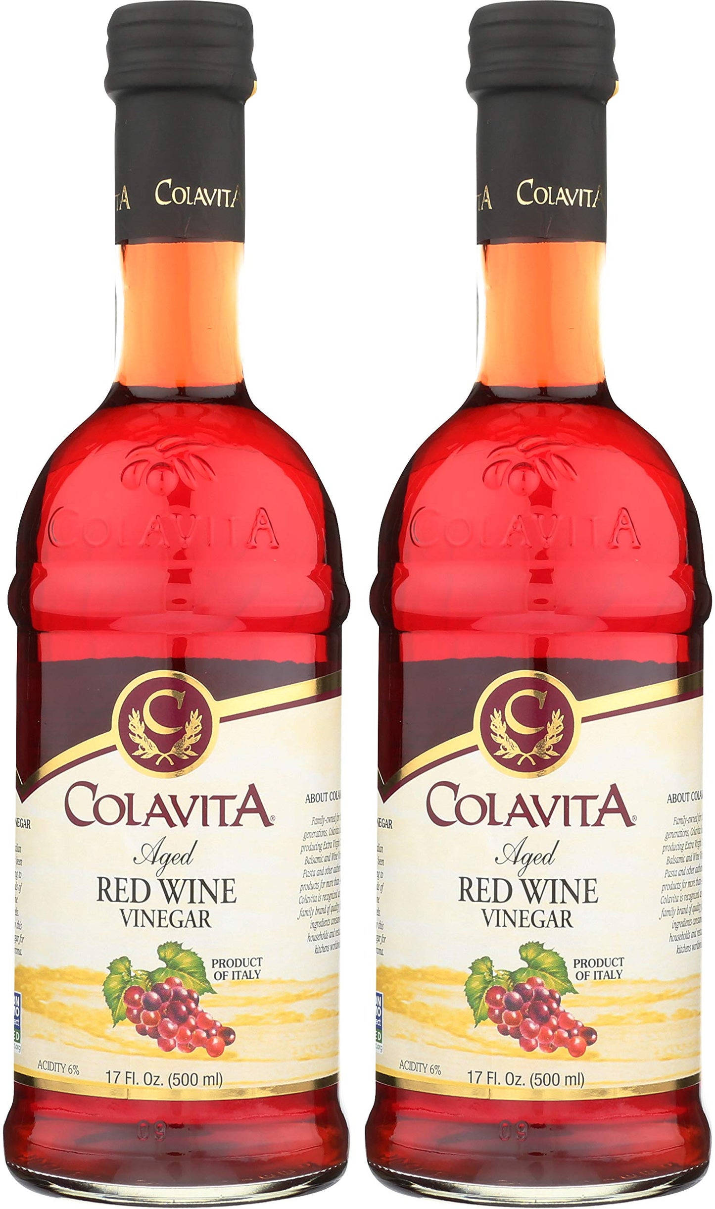 Colavita Red Beverage-Inspired Vinegar Red Beverage-Inspired Vinegar Pack Of 2 Glass Bottle
