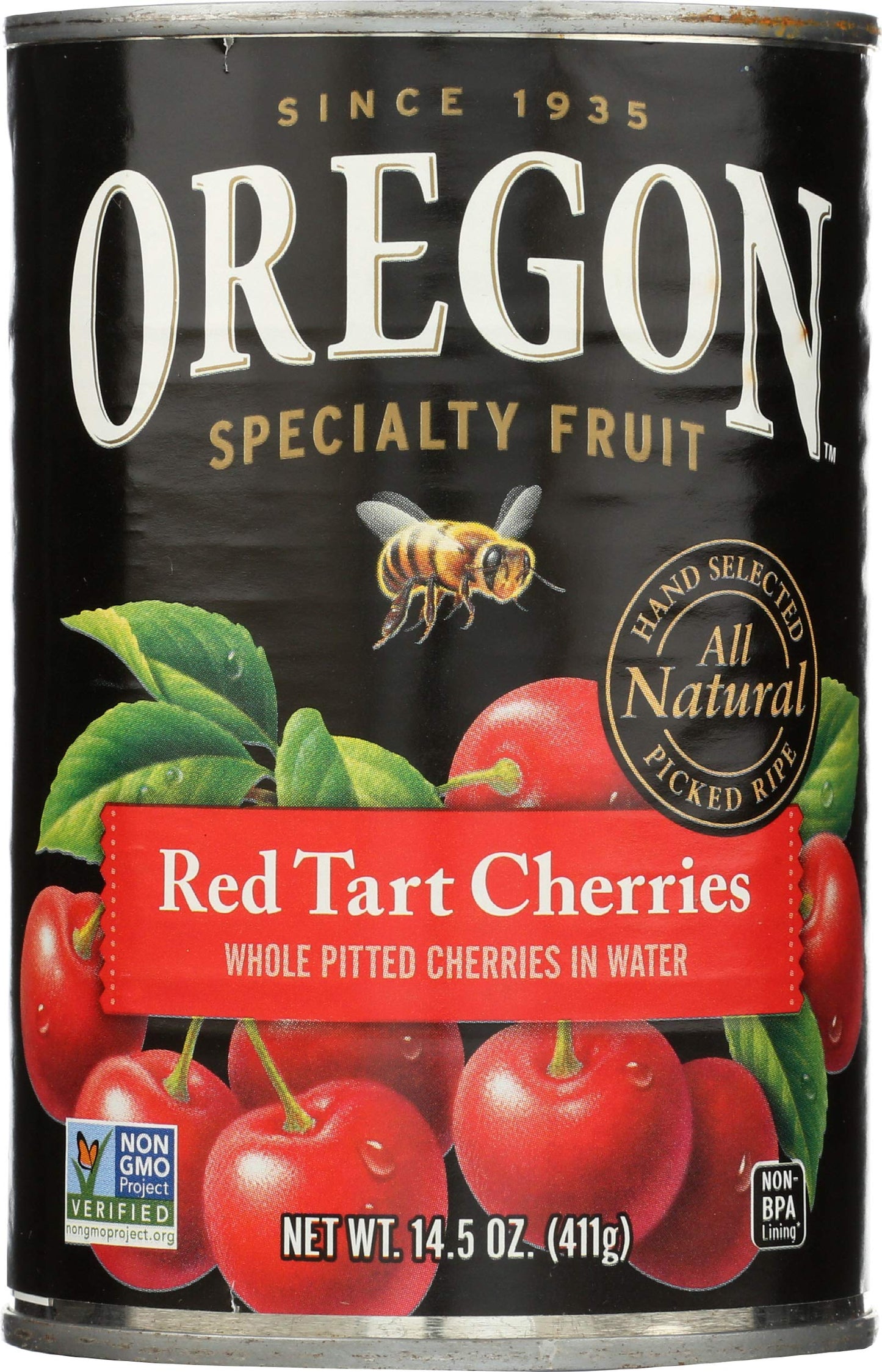 Oregon Fruit Products Cherries Red Tart In Water 14.5 Oz