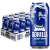 Gorilla Energy Original Energy Drink, Zero Sugar, 200mg Caffeine, 12 Pack, 16 oz Cans