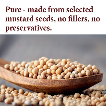 The Spice Way Yellow Mustard Seed - (6Oz) Whole Seeds For Pickling And Making Ground Mustard For Cooking, Resealable Bag