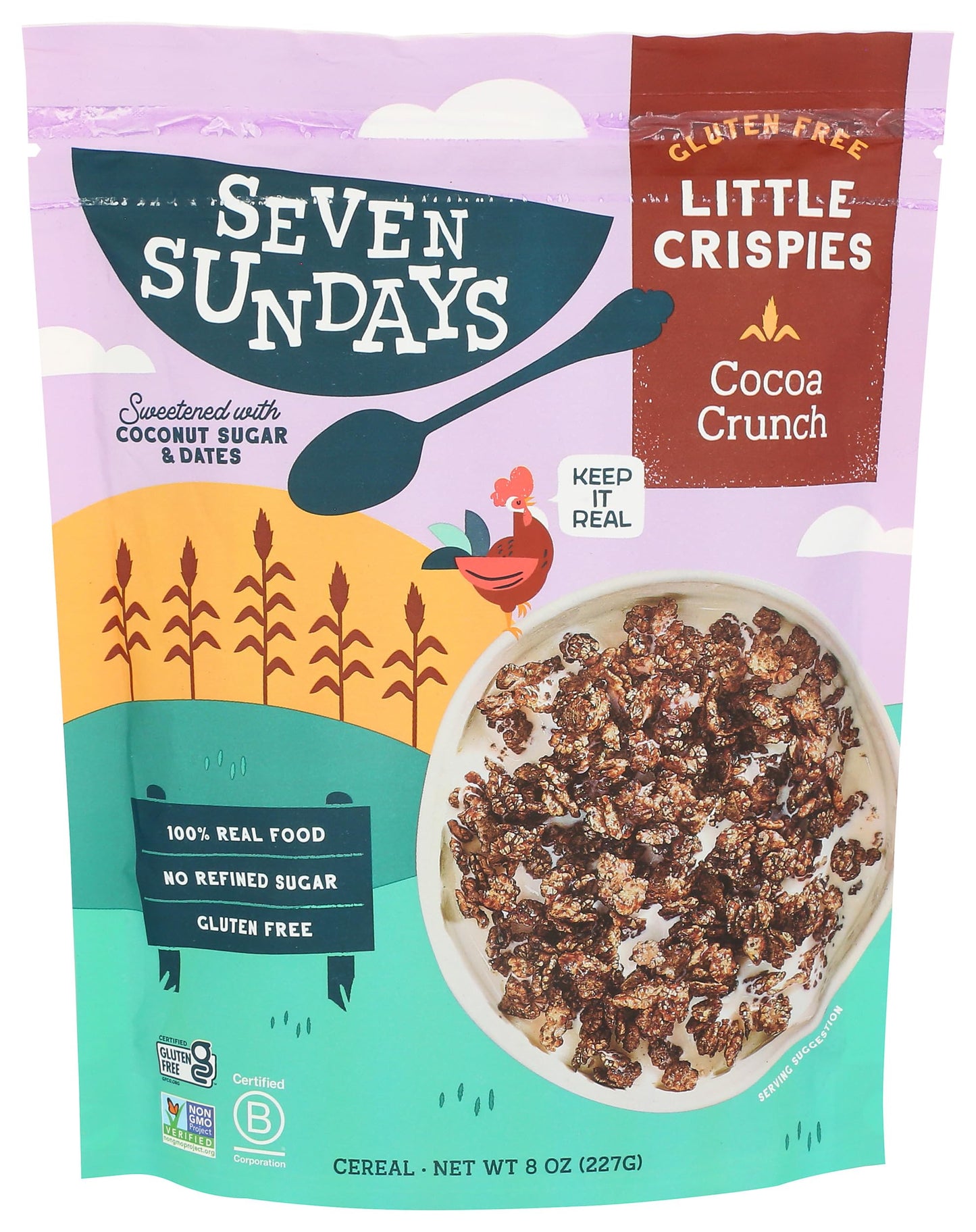 SEVEN SUNDAYS Cocoa Crunch Little Crispies Cereal, 8 OZ