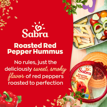 Sabra Roasted Red Pepper Hummus, 10 Oz Tub