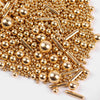 Gold Sprinkles For Cake Decorating, Gold Pearl Sugar Cupcake, Cookies, Ice Cream Toppings, 3.5 Ounces Cake Decorationss Baking,