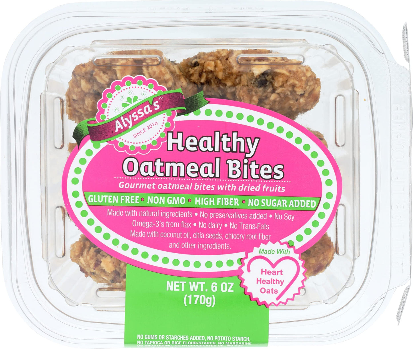 3 Set - Alyssa'S Healthy Oatmeal Bites, 6 Oz