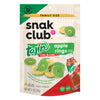 Snak Club Tajin Apple Rings Gummy Candy, Fruit Candy Gummies with Chili and Lime Seasoning, Mild, Gluten-Free and Vegan Snacks,