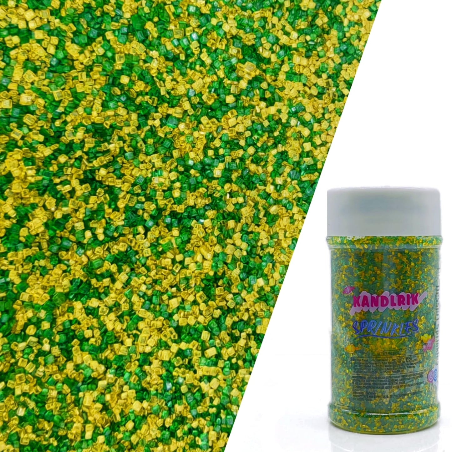 St. Patricks Day Edible Sanding Sugar Sprinkles for Cookie Decorating, Sugar Sprinkle Mix For Celebration Cakes, Cupcakes, Cooki