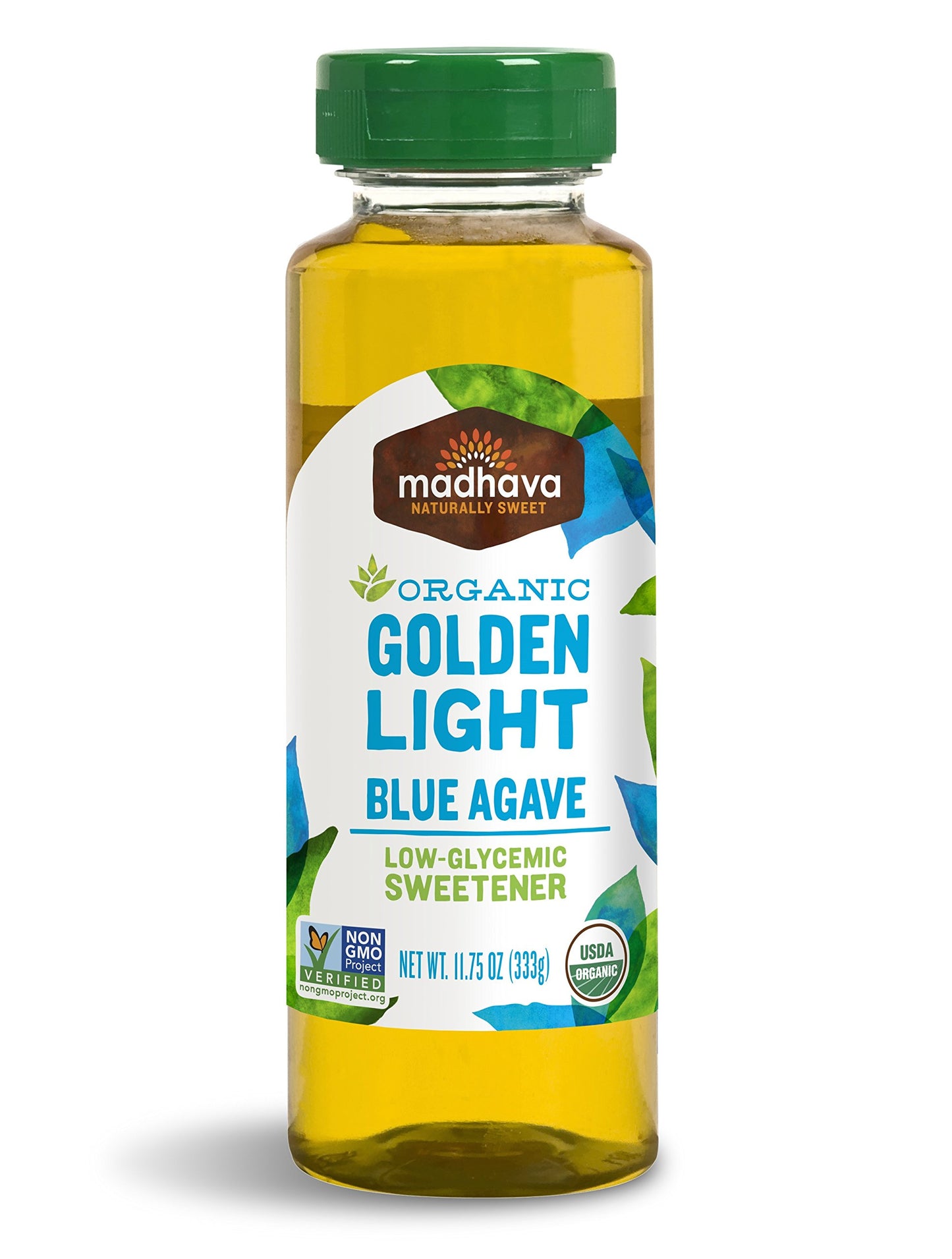 Madhava Organic, Agave Nectar - Light, 11.75-Ounce Squeeze Bottles (Pack of 12)