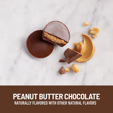 SlimFast Delights Peanut Butter Chocolate Snack Cup, 0g Added Sugar, 2g of Net Carbs, 10 Count