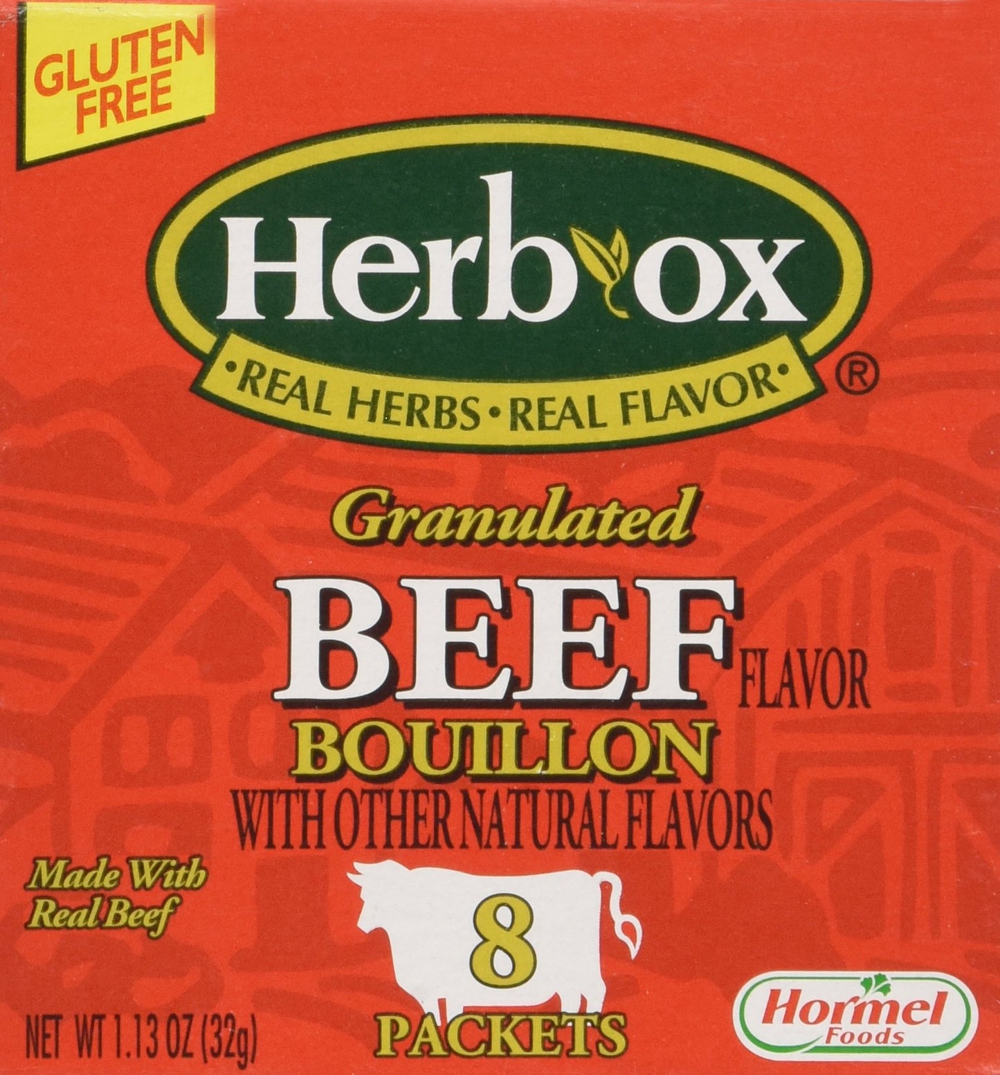 Herb-Ox Bouillon Packets Beef Instant Broth & Seasoning 1.13 oz Box