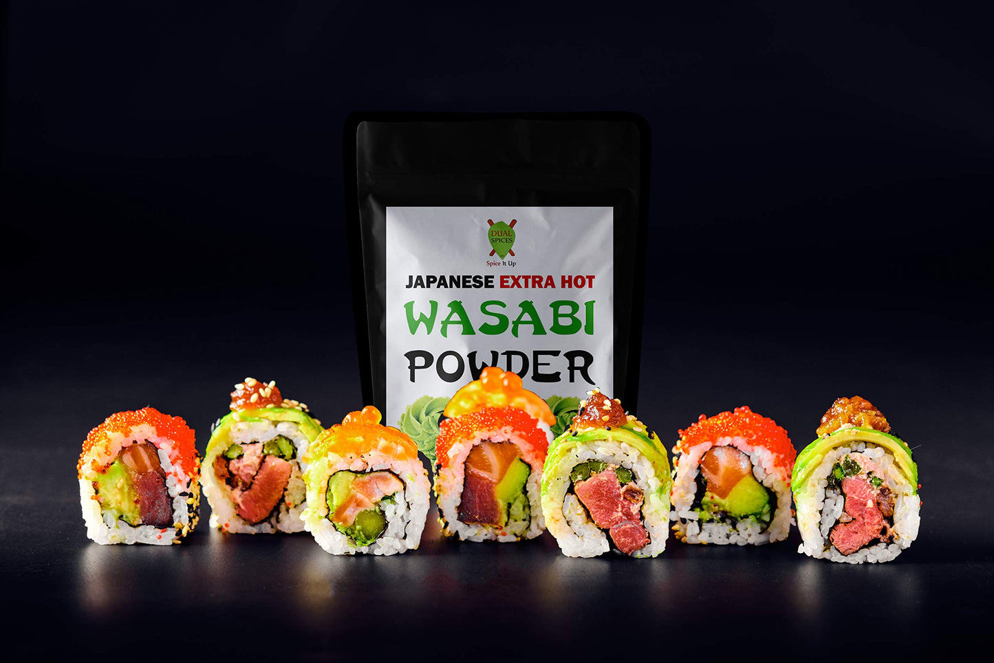 Dualspices Japanese Wasabi Powder 3.2 Oz (90 Grams) Extra Hot - No Fillers - 100% Pure