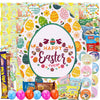 Easter Snack Egg Shape Box (48 Count) Filled with Candy, Peelable Gummies, Cookies, Treats, Great Package for Family, Friends, K