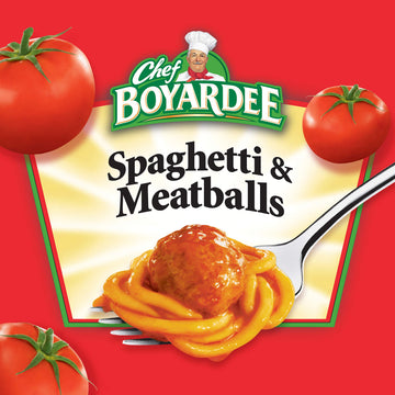 Chef Boyardee Spaghetti & Meatballs In Tomato Sauce, 7.5 Ounce