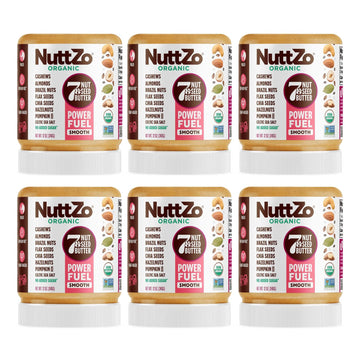 NuttZo Organic Power Fuel Smooth 7 Nuts & Seeds Butter Spread | Paleo and Keto Friendly | Peanut & Gluten Free, Vegan, and Koshe