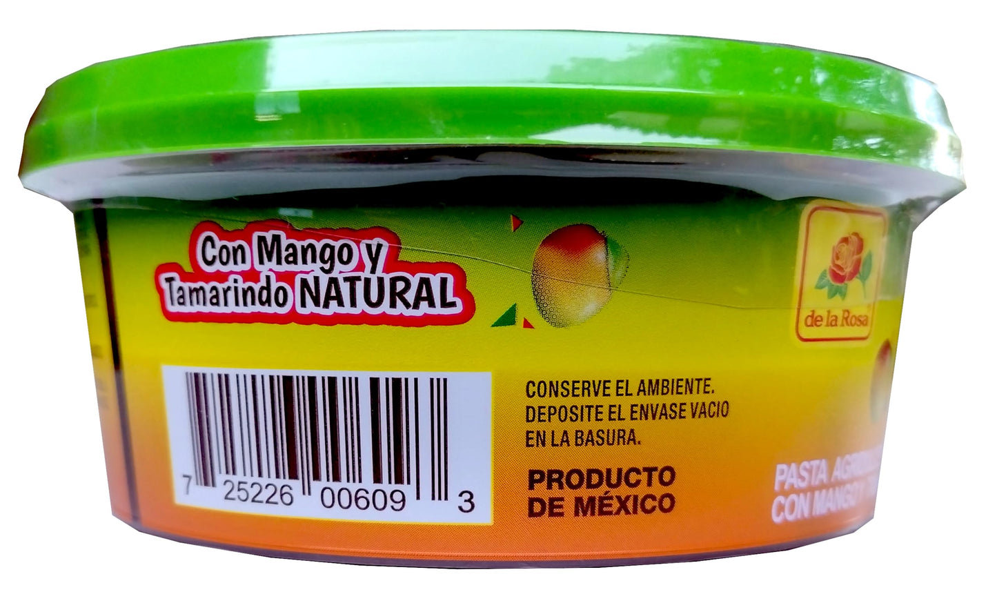 de la Rosa Pulparindo Rim Dip – Original/Mango Tamarind Candy Paste, 8 oz, Orange