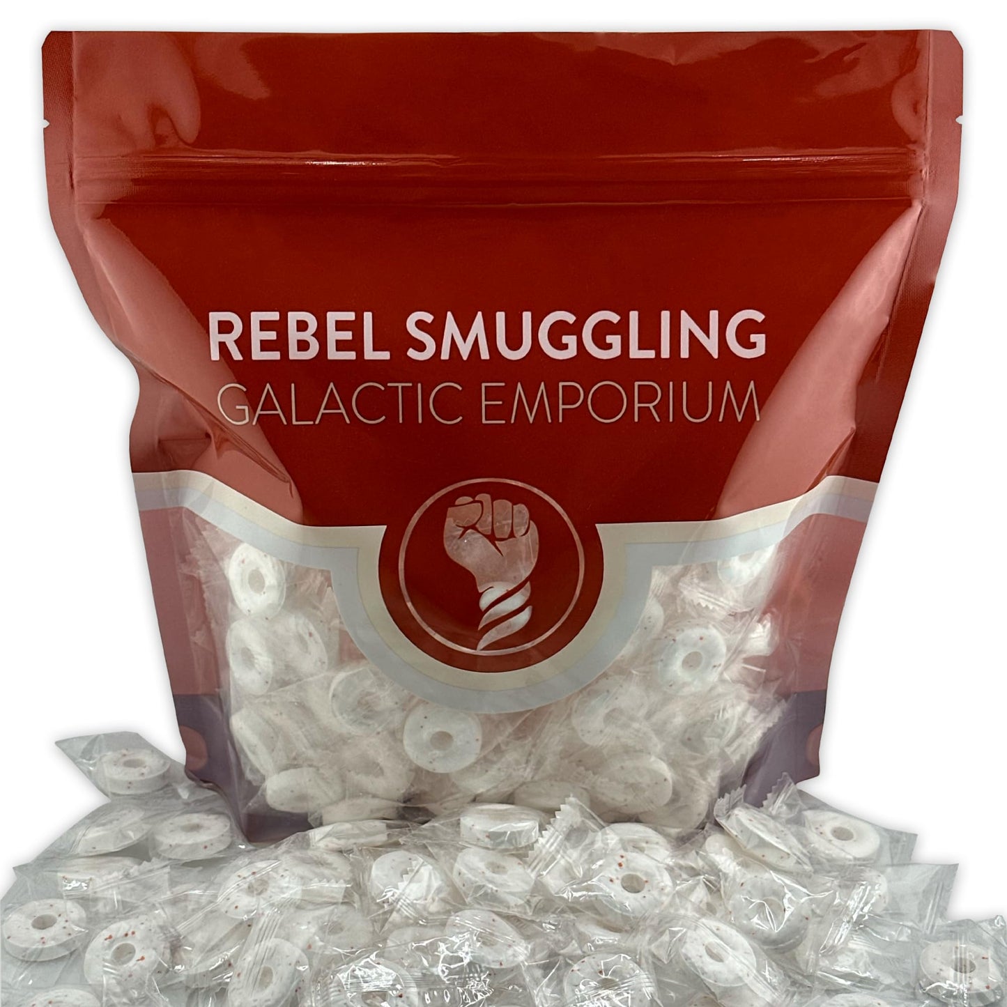 Orange Mints Individually Wrapped Candy Rings Bulk 2Lb Bag By Rebel Smuggling Galactic Emporium