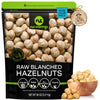 NUT CRAVINGS - Raw Blanched Hazelnuts Filberts - Unsalted, Shelled, (80oz - 5 LB) Bulk Nuts Packed Fresh in Resealable Bag - Kos