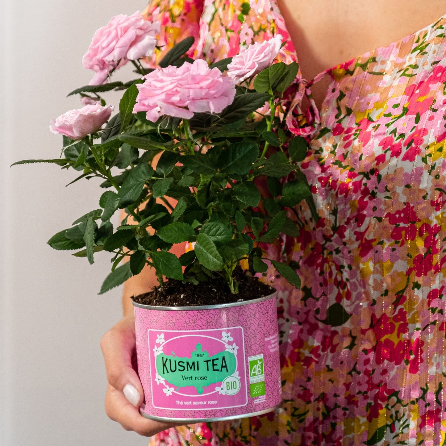 Kusmi Tea - Green Rose - Organic Green Tea With Natural Rose Flavores - Organic Blend Of Green Tea With Rose - Loose Leaf Tea -