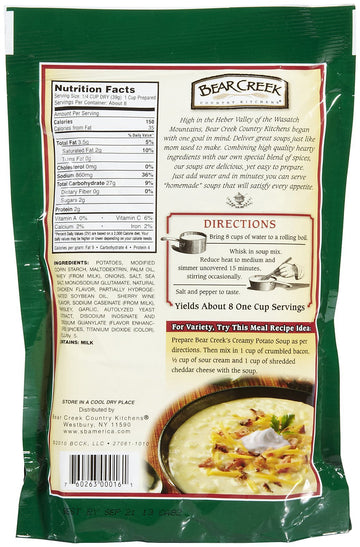 Bear Creek Creamy Potato Soup Mix - 11 Oz