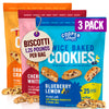 Cooper Street Cookies Twice Baked Italian Biscotti Cookies - Lemon Blueberry, Orange Cranberry and Cherry White Chunk | Crispy,